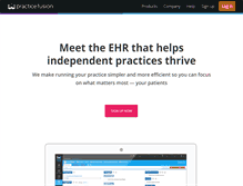 Tablet Screenshot of practicefusion.com